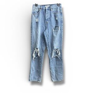 Y2K PacSun Dad Jeans ✿ Baggy Relaxed Distressed Denim 25
